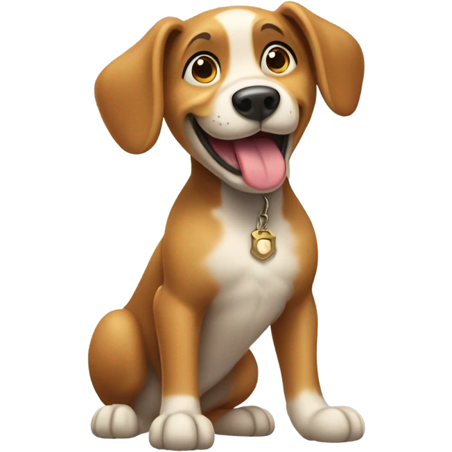 Dog salute emoji