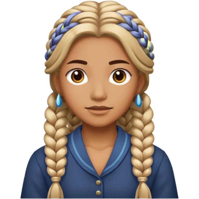 Orga mit langen Zopf emoji