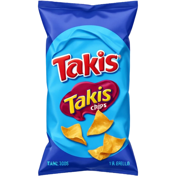 takis blue chips bag
 emoji