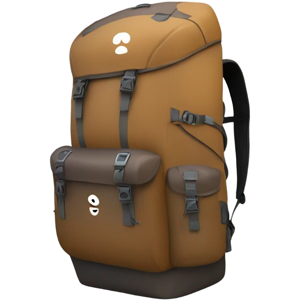 Cool backpack for mountain  emoji