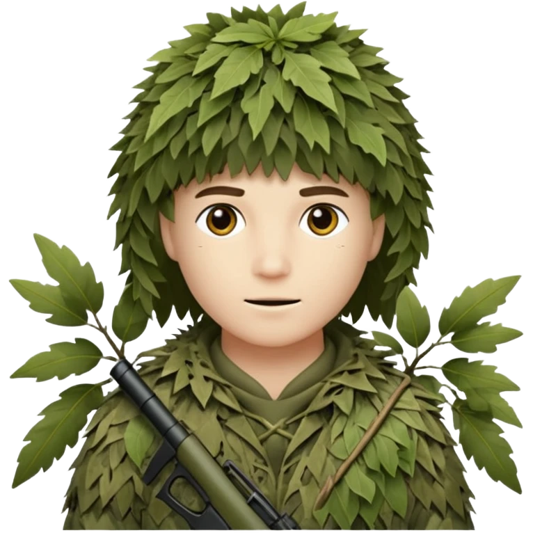 sniper behing a bush emoji