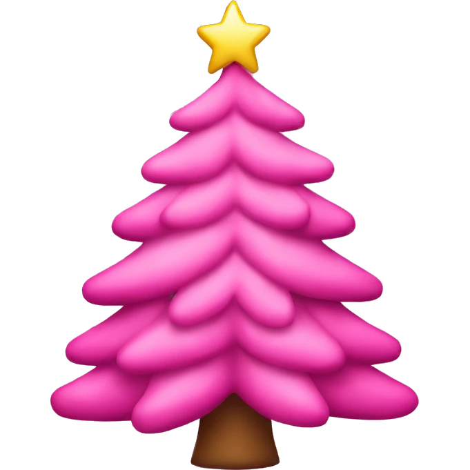 pink Christmas tree  emoji