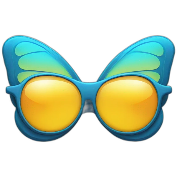 noeud papillon et lunette de soleil emoji