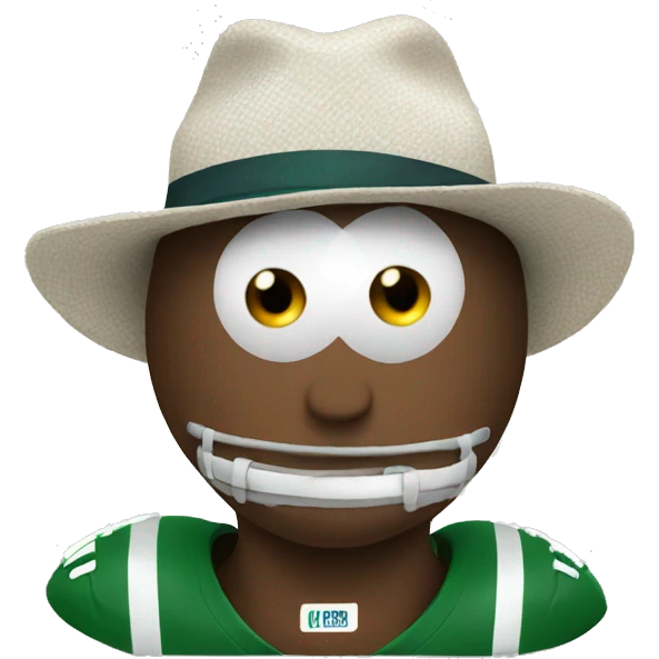 Football in a hat emoji