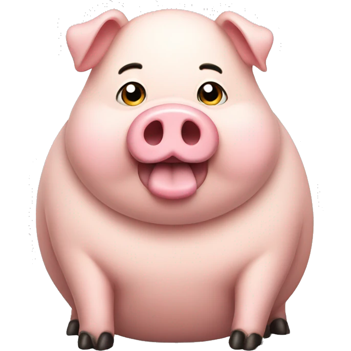 fat pig emoji