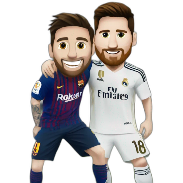Messi en el real Madrid emoji