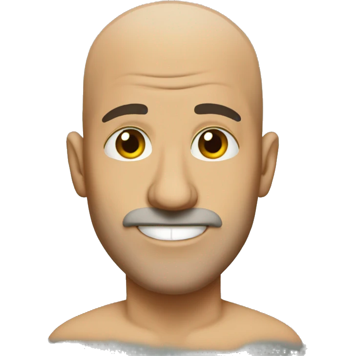 Ripped bald Italian  emoji