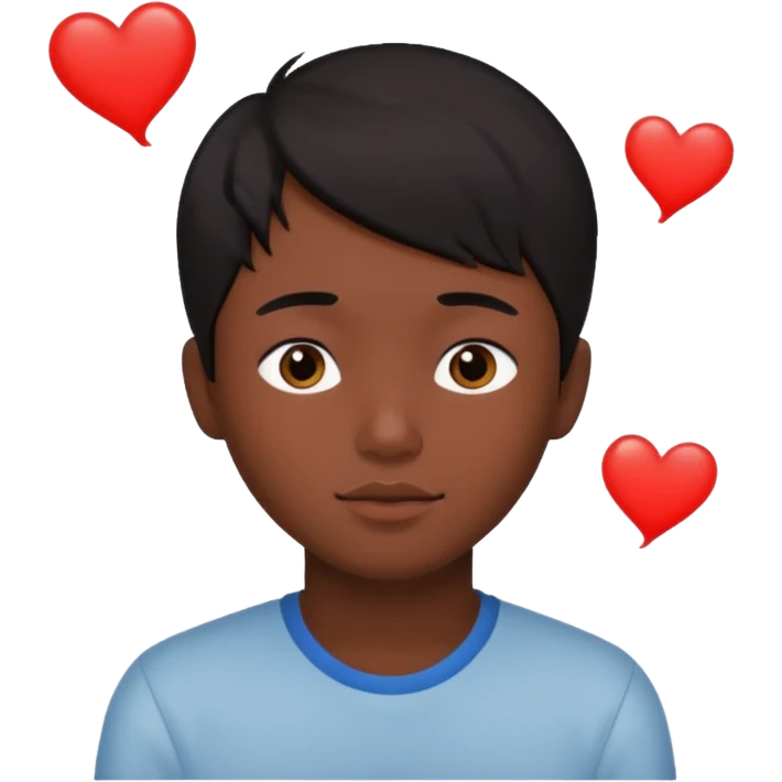 asian black haired boy dreams of kissing redhead girlfriend emoji