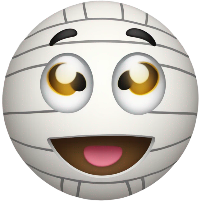 Volleyball smiley face emoji