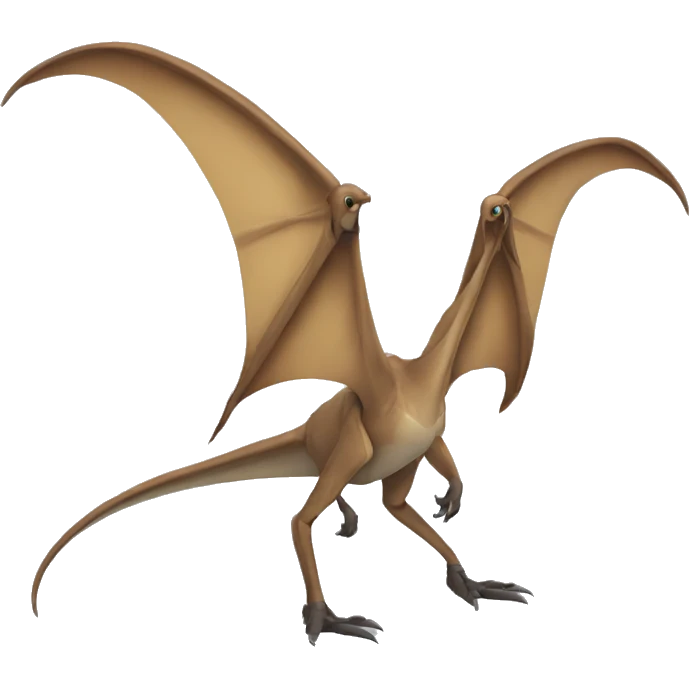 pterodactyl with hands and two legs emoji