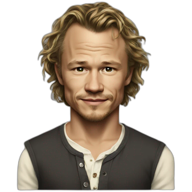 Heath Ledger wearing henley emoji