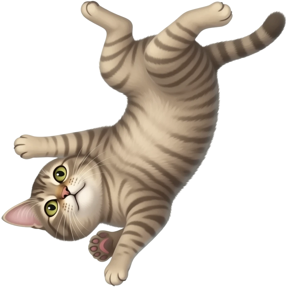 A back flipping cat emoji
