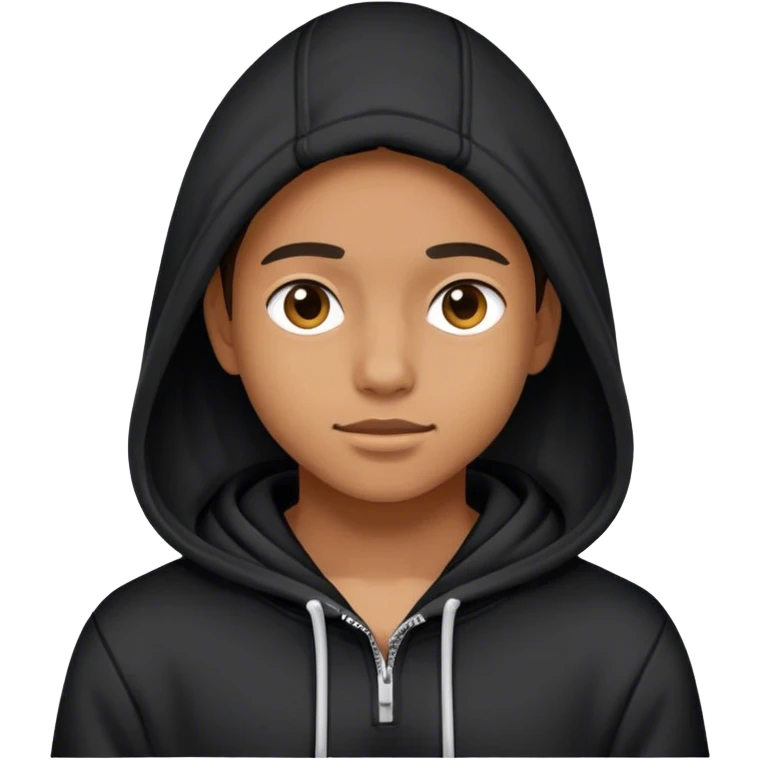 Gap hoodie, black emoji