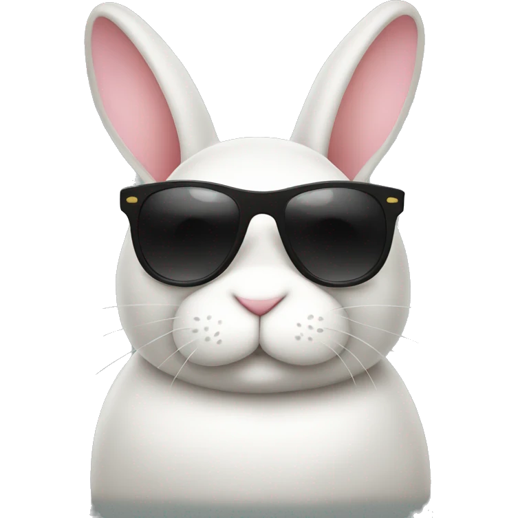 fat bunny with sunglasses emoji