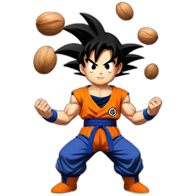 goku holding nuts emoji