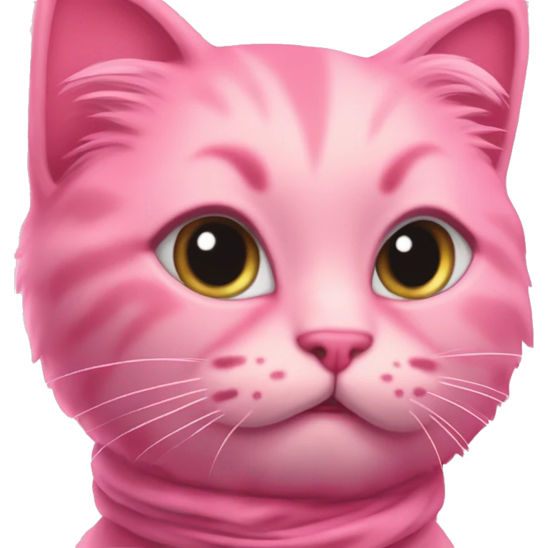Pink kitty a pink Ben sick ￼￼￼ emoji