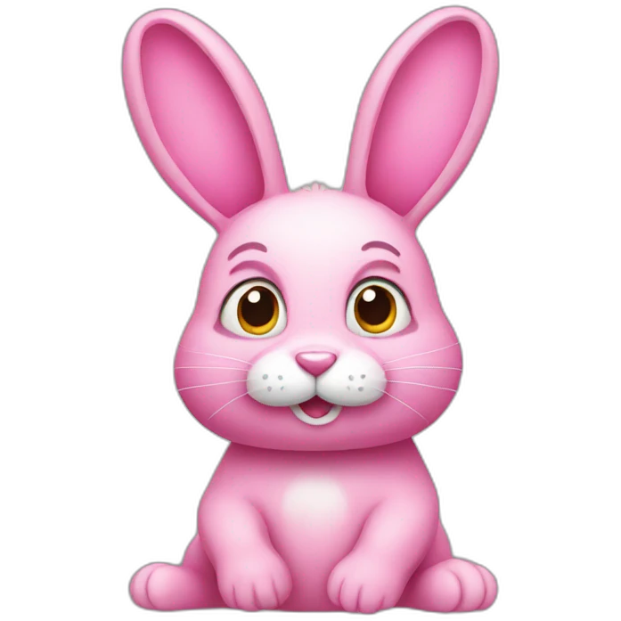 Pink rabbit emoji