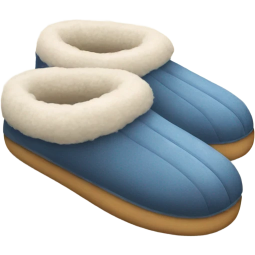 cozy slippers emoji