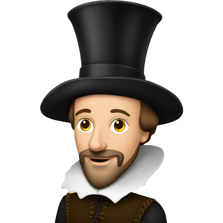 william shakespeare with a birthday h emoji