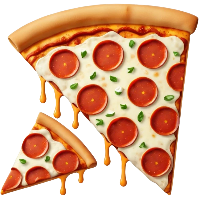 2 slices of pizza emoji