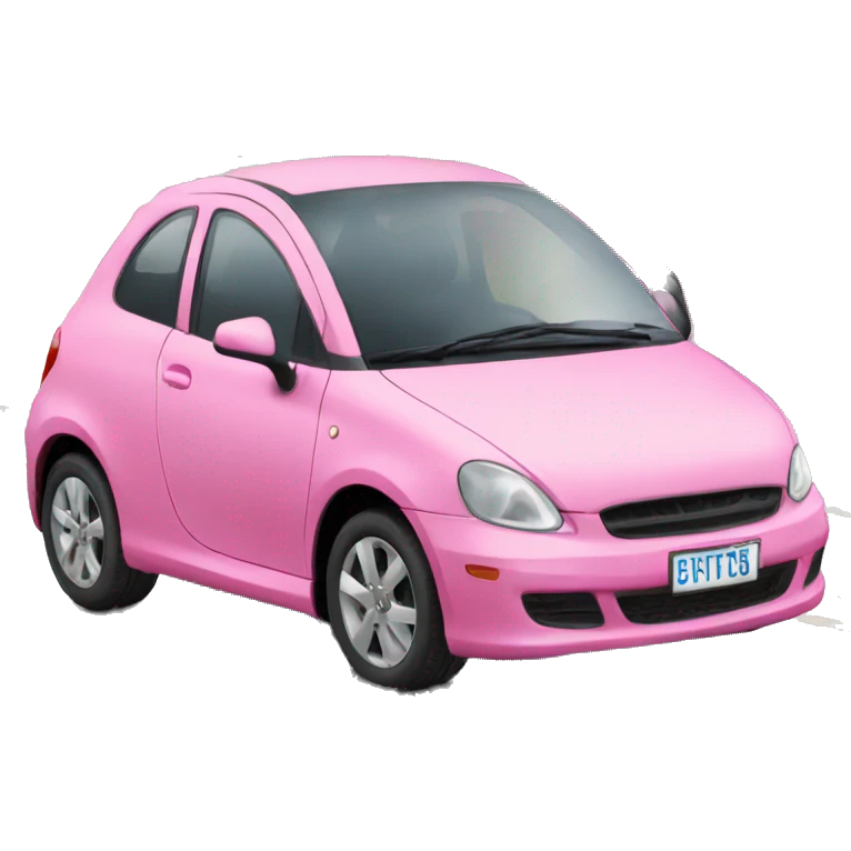 Pink car  emoji