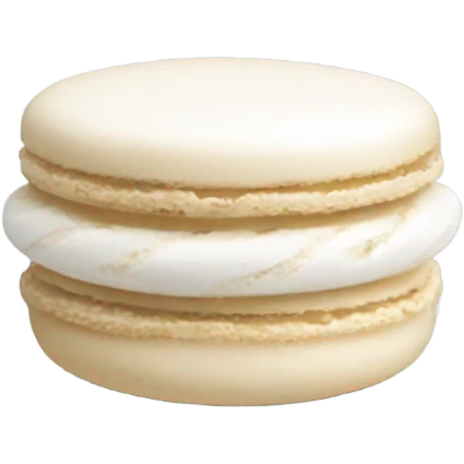 white macaron  emoji