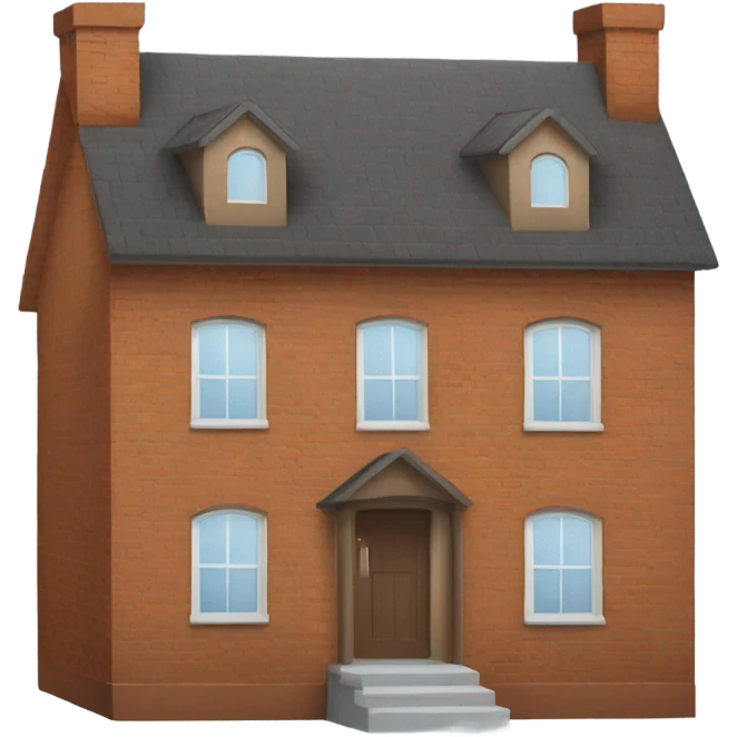 brown brick house emoji