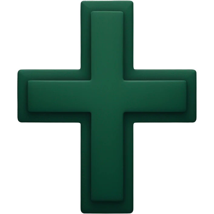 Dark Green Cross emoji
