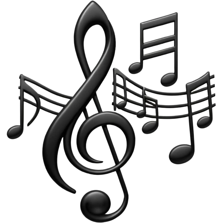 Bass and treble clef emoji