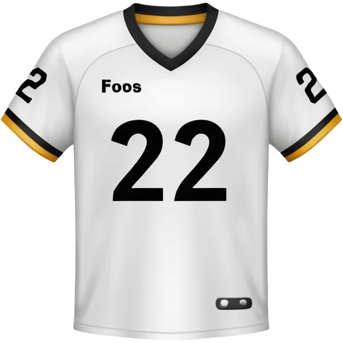 White football jersey turn around with number 22 and my name RONIHO  emoji