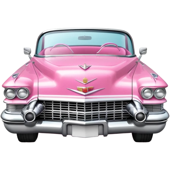 Pink Cadillac car  emoji