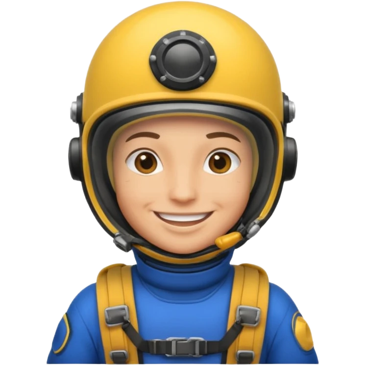 parachute diver emoji