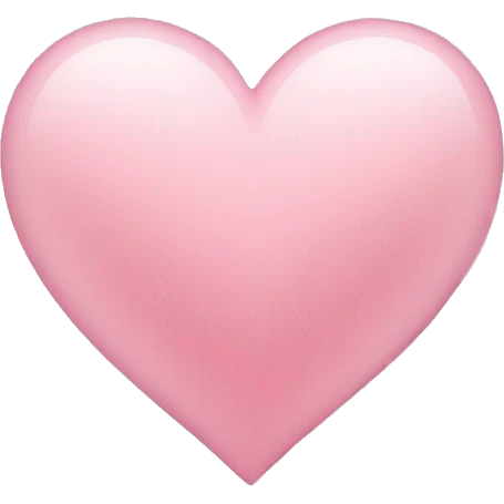 Light pink heart emoji