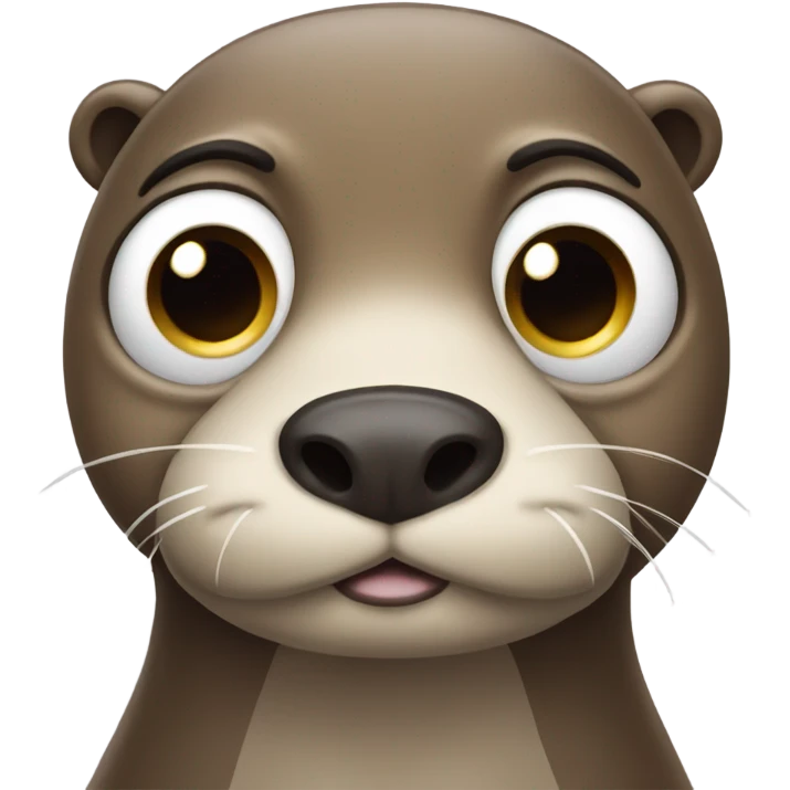 Otter sad face emoji