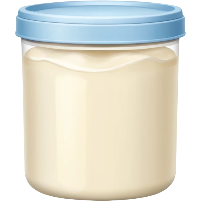 bote blanco de colágeno en polvo de vainilla sin cara sonriente emoji