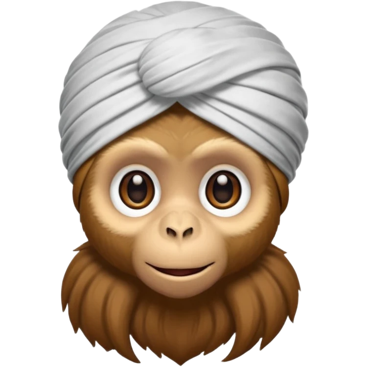monkey with a turban emoji