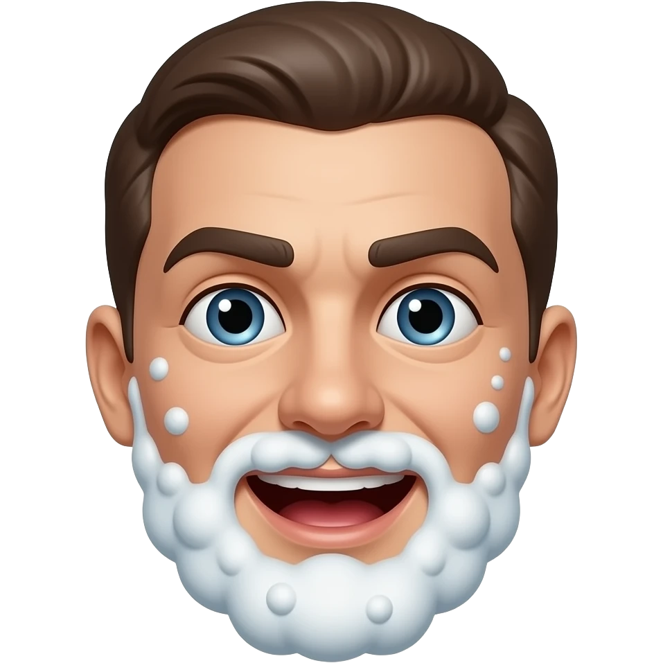 generate a twitter emoji styled foaming at the mouth emoji emoji