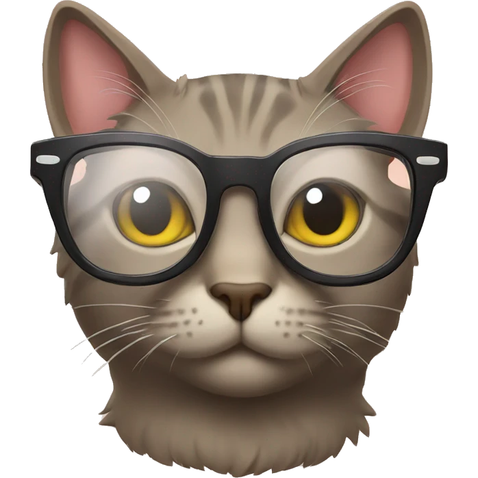 Cat glasses  emoji