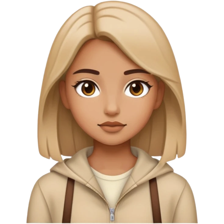 Una chica con un outfit aeshtetic emoji