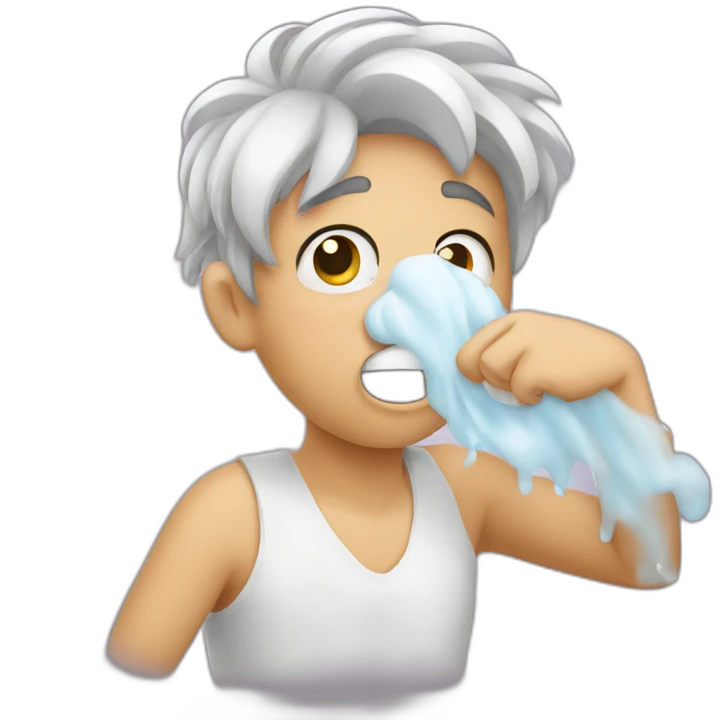 When you hold in a sneeze emoji