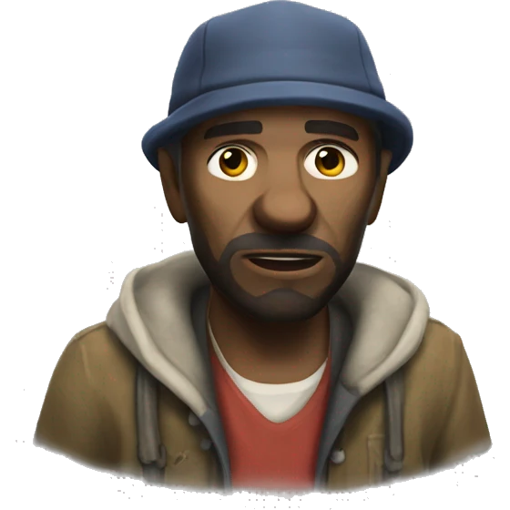 GtaV hobo character drunk emoji