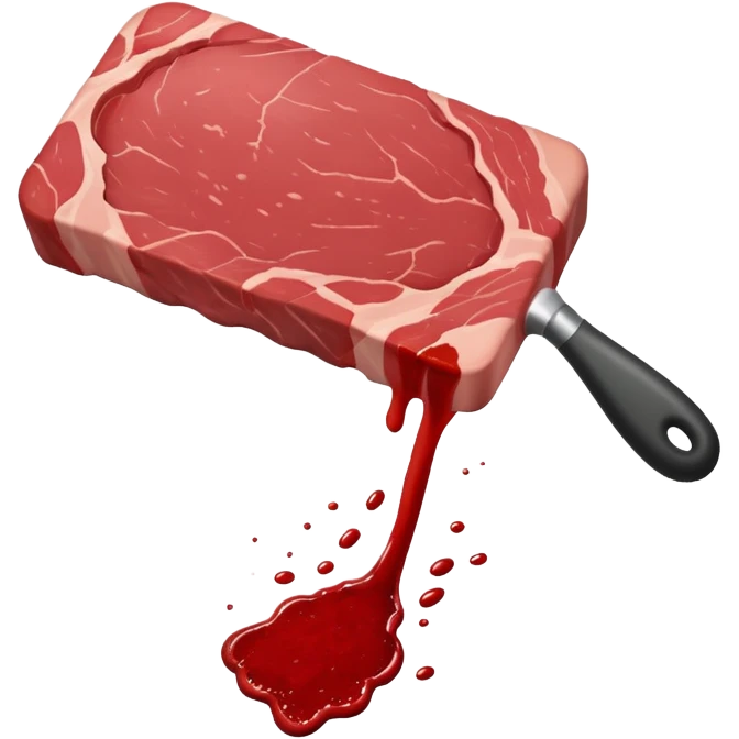 Beating meat emoji