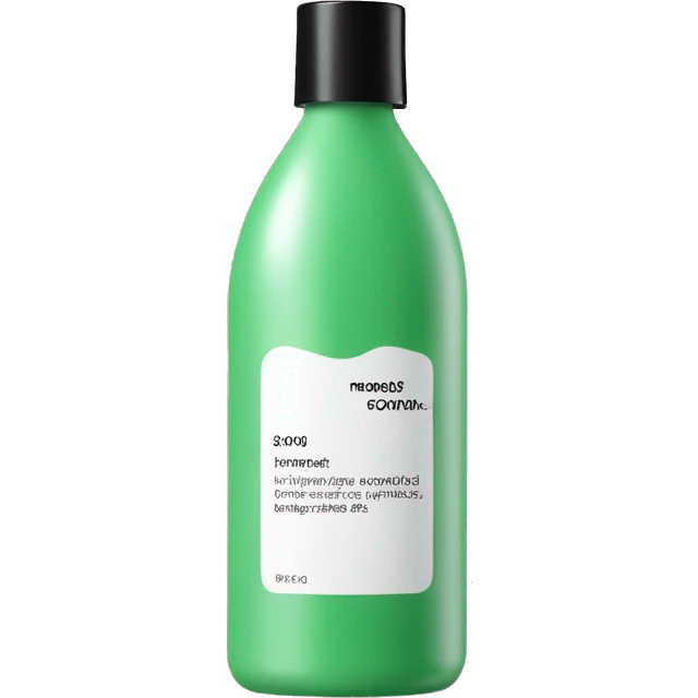 leave-in conditioner bottle with label emoji