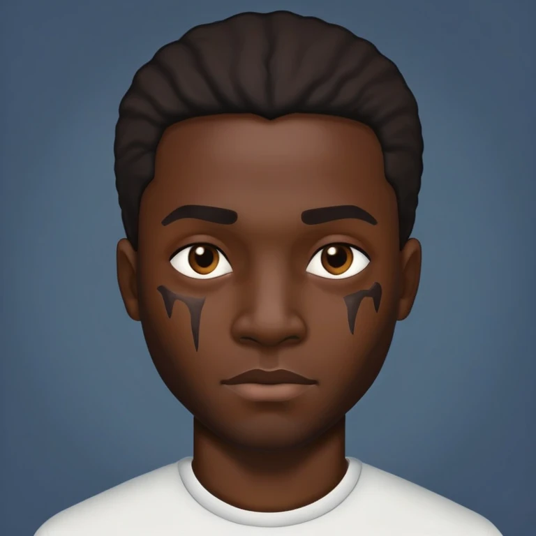 Black man with scars  emoji