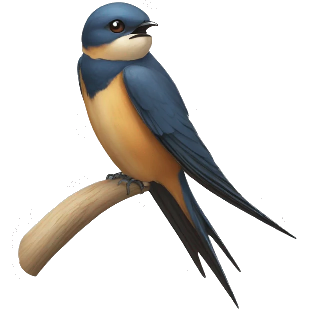 swallow bird tail emoji