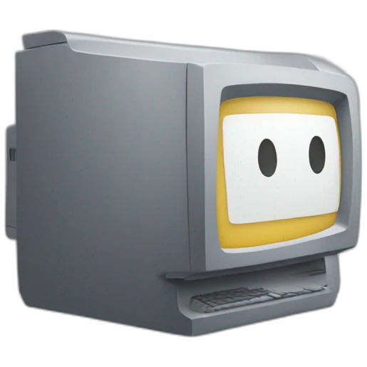 computer with text cursor emoji