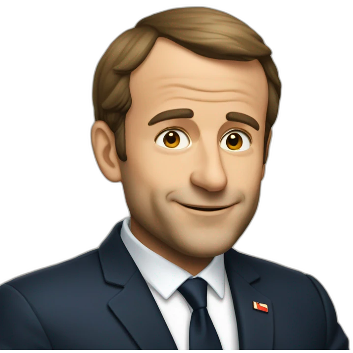 macron qui boit une bière emoji