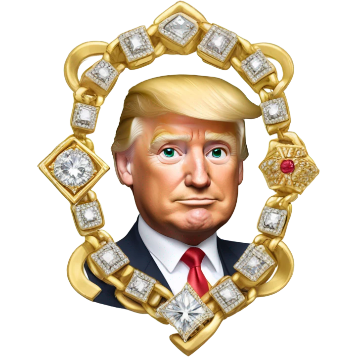 Donald trump with jewelry  emoji