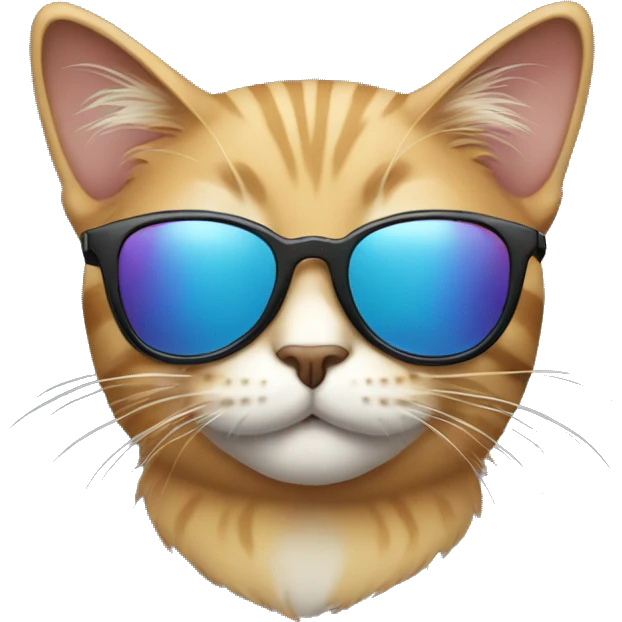 Cat with sunglasses emoji