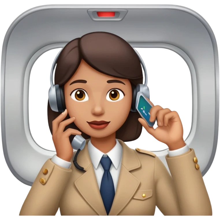 Airplane Passenger pressing call button emoji